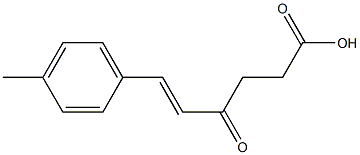 (E)-6-(4-methylphenyl)-4-oxo-5-hexenoic acid Struktur