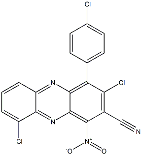 2,6-dichloro-alpha-(4-chlorophenyl)-4-nitrophenzyl cyanide Struktur