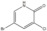 5-BROMO-3-CHLOROPYRIDIN-2(1H)-ONE Struktur