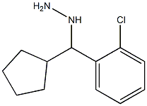 ((2-chlorophenyl)(cyclopentyl)methyl)hydrazine Struktur