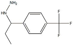 (1-(4-(trifluoromethyl)phenyl)propyl)hydrazine Struktur