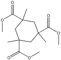 (1s,3s,5s)-trimethyl 1,3,5-trimethylcyclohexane-1,3,5-tricarboxylate Struktur