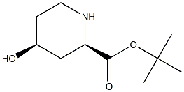 (2R,4S)-tert-butyl 4-hydroxypiperidine-2-carboxylate Struktur