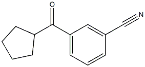 (3-cyanophenyl)(cyclopentyl)methanone Struktur