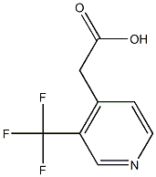 (3-Trifluoromethyl-pyridin-4-yl)-acetic acid Struktur