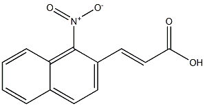 (E)-3-(1-nitronaphthalen-2-yl)acrylic acid Struktur