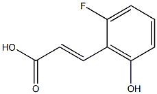 (E)-3-(2-fluoro-6-hydroxyphenyl)acrylic acid Struktur