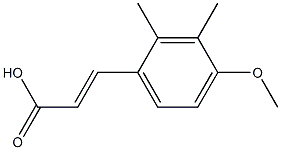 (E)-3-(4-methoxy-2,3-dimethylphenyl)acrylic acid Struktur