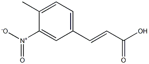 (E)-3-(4-methyl-3-nitrophenyl)acrylic acid Struktur