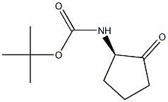 (R)-tert-butyl 2-oxocyclopentylcarbamate Struktur