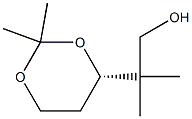 (S)-2-(2,2-dimethyl-1,3-dioxan-4-yl)-2-methylpropan-1-ol Struktur