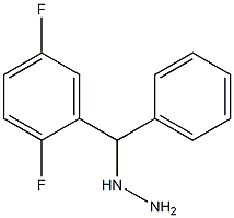 1-((2,5-difluorophenyl)(phenyl)methyl)hydrazine Struktur