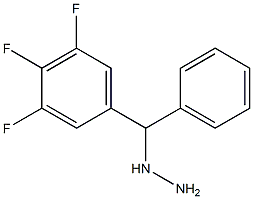 1-((3,4,5-trifluorophenyl)(phenyl)methyl)hydrazine Struktur