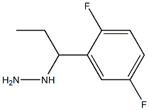 1-(1-(2,5-difluorophenyl)propyl)hydrazine Struktur