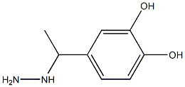 1-(1-(3,4-dihydroxyphenyl)ethyl)hydrazine Struktur