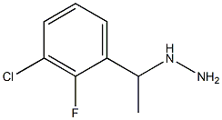 1-(1-(3-chloro-2-fluorophenyl)ethyl)hydrazine Struktur