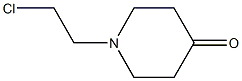 1-(2-chloroethyl)piperidin-4-one Struktur