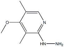 1-(4-methoxy-3,5-dimethylpyridin-2-yl)hydrazine Struktur