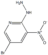 1-(5-bromo-3-nitropyridin-2-yl)hydrazine Struktur