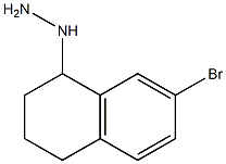 1-(6-bromo-1,2,3,4-tetrahydronaphthalen-4-yl)hydrazine Struktur