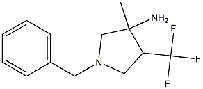 1-Benzyl-3-methyl-4-trifluoromethyl-pyrrolidin-3-ylamine Struktur