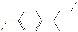 1-methoxy-4-(pentan-2-yl)benzene Struktur