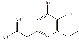 2-(3-bromo-4-hydroxy-5-methoxyphenyl)acetamidine Struktur