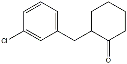 2-(3-chlorobenzyl)cyclohexanone Struktur