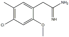 2-(4-chloro-2-methoxy-5-methylphenyl)acetamidine Struktur