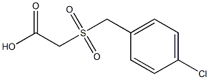 2-(4-chlorobenzylsulfonyl)acetic acid Struktur