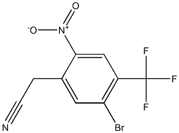 2-(5-bromo-4-(trifluoromethyl)-2-nitrophenyl)acetonitrile Struktur