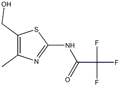 2,2,2-trifluoro-N-(5-(hydroxymethyl)-4-methylthiazol-2-yl)acetamide Struktur