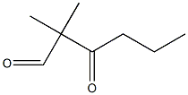 2,2-dimethyl-3-oxohexanal Struktur