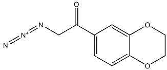 2-azido-1-(2,3-dihydrobenzo[b][1,4]dioxin-7-yl)ethanone Struktur