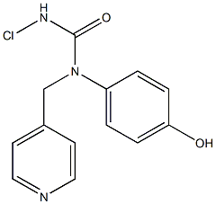 2-chloro-N-(4-hydroxyphenyl)-N-((pyridin-4-yl)methyl)aacetamide Struktur