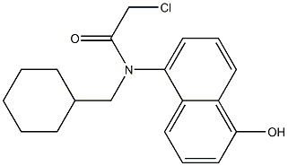 2-chloro-N-(cyclohexylmethyl)-N-(1-hydroxynaphthalen-5-yl)acetamide Struktur