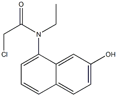 2-chloro-N-ethyl-N-(2-hydroxynaphthalen-8-yl)acetamide Struktur