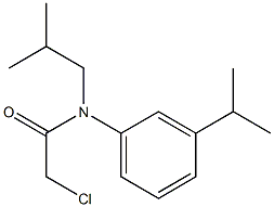 2-chloro-N-isobutyl-N-(3-isopropylphenyl)acetamide Struktur