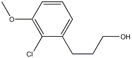 3-(2-chloro-3-methoxyphenyl)propan-1-ol Struktur