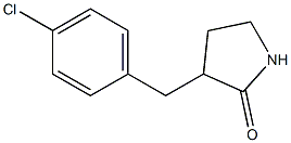 3-(4-chlorobenzyl)pyrrolidin-2-one Struktur