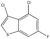 3,4-dichloro-6-fluorobenzo[b]thiophene Struktur