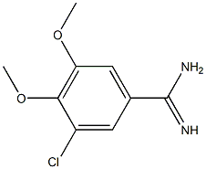 3-chloro-4,5-dimethoxybenzamidine Struktur