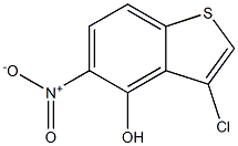 3-chloro-5-nitrobenzo[b]thiophen-4-ol Struktur