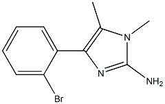 4-(2-bromophenyl)-1,5-dimethyl-1H-imidazol-2-amine Struktur