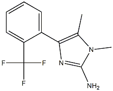 4-(2-trifluoromethylphenyl)-1,5-dimethyl-1H-imidazol-2-amine Struktur