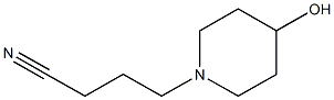 4-(4-hydroxypiperidin-1-yl)butanenitrile Struktur