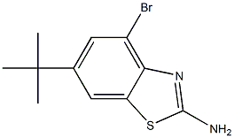 4-bromo-6-tert-butylbenzo[d]thiazol-2-amine Struktur