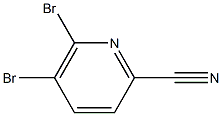 5,6-dibromopicolinonitrile Struktur