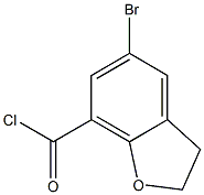 5-bromo-2,3-dihydrobenzofuran-7-carbonyl chloride Struktur