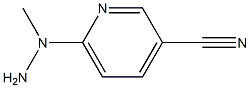 6-(1-methylhydrazinyl)pyridine-3-carbonitrile Struktur